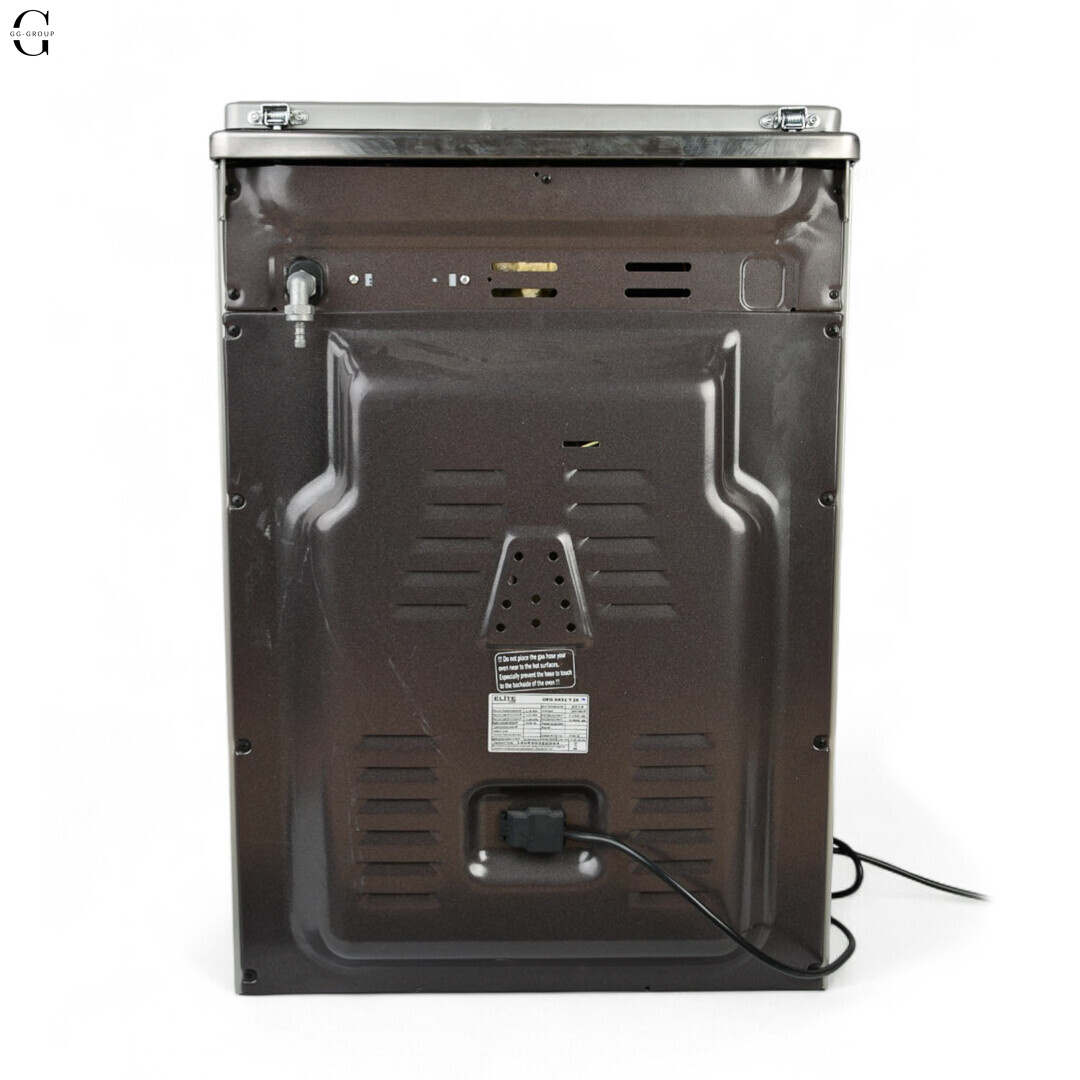 Комбинированная плита ELITE Lux OEG 6631 T IX - 3 газовые конфорки + 1 электро, электрическая духовка, пьезоподжиг